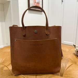 Portland Leather Mini Tote Bag in Honey